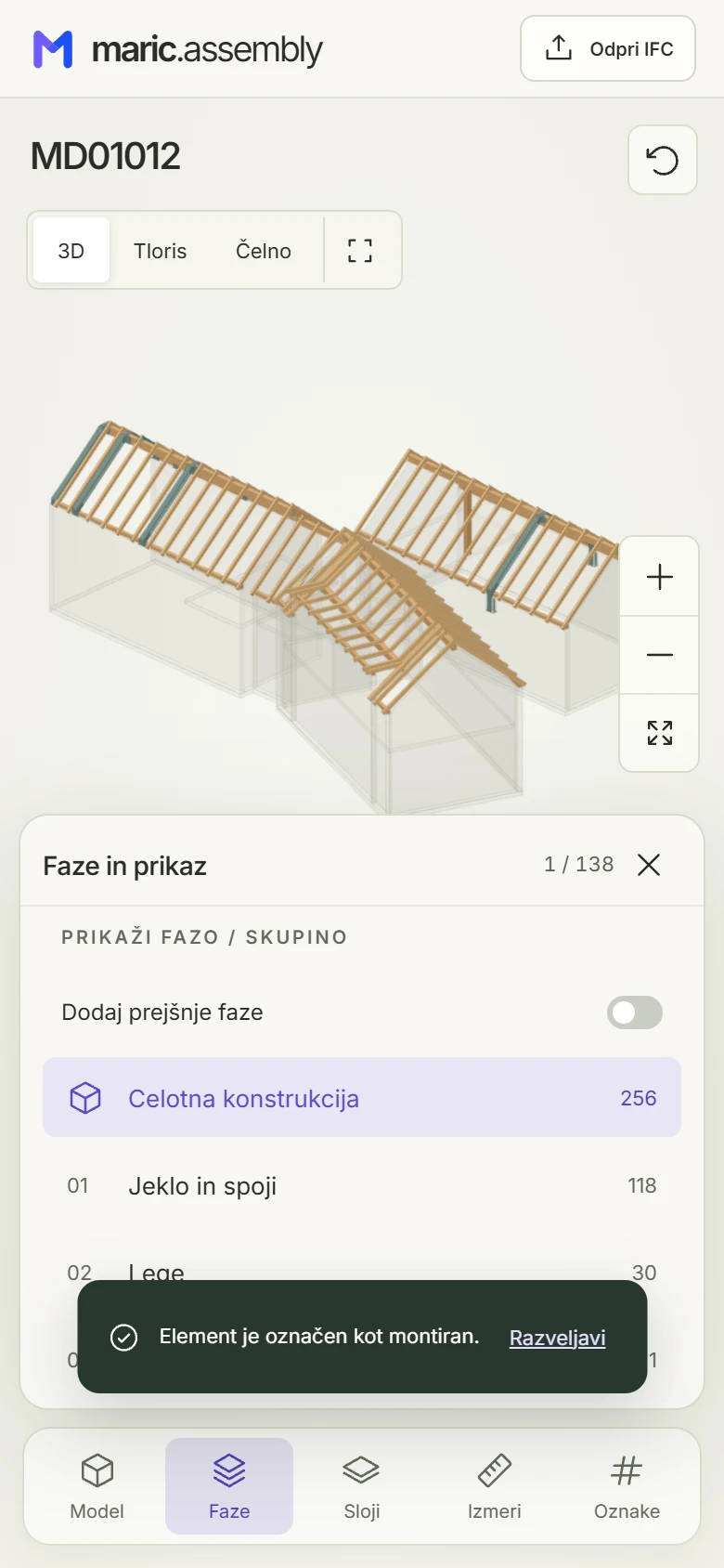 Dejanski prikaz maric.assembly za poglavje Stranka