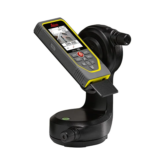 Leica DISTO X6 na adapterju DST 360-X; vrtljiva os in fino nastavljanje smeri